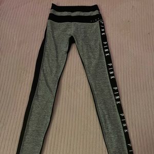 xs pink grey leggings